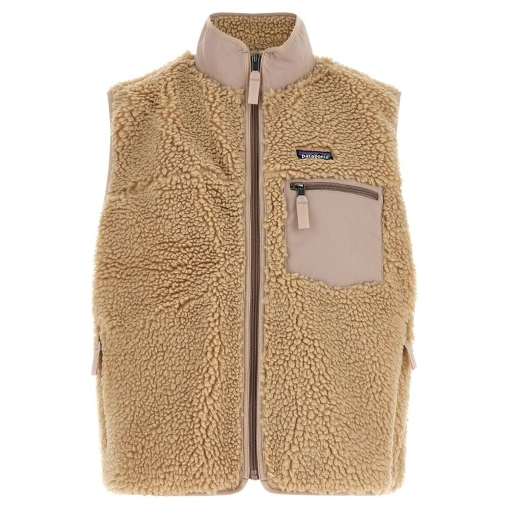 PATAGONIA Beige Polyester Sleeveless Women's Jacket